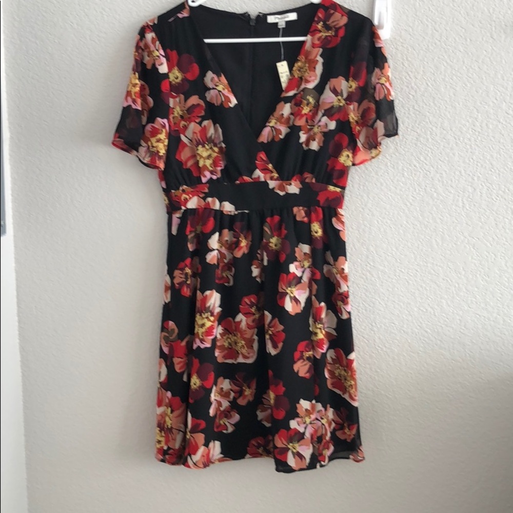 Madewell Tulip-Sleeve Mini Dress in French Rose